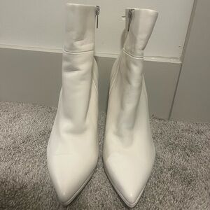 Vince Camuto White Ankle Boots